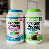ราคา Orgain Organic Protein + 50 Superfoods Plant Based Protein Powder, 21g Protein, Vanilla Bean, Creamy Chocolate (43919014727)