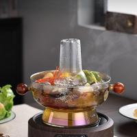 ราคา หม้อไฟแก้วคุณภาพสูงแก้วบอโรซิลิเกตสูงทนต่ออุณหภูมิสูงหนาชาบูชาบูหม้อไฟในครัวเรือนหม้อแก้วต้มน้ำได้อย่างรวดเร็ว (26769490505)