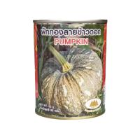 ราคา เมล็ดฟักทองลายข้าวตอก Pumpkin ตราภูเขาทอง ขนาด50กรัม เมล็ดพันธุ์ฟักทอง เมล็ดฟักทอง เมล็ดพันธุ์ผักสวนครัว (24883850416)