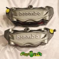 ราคา Brembo M4 P32 Monoblock racing calipers radial mount100mm. ปั้มเรเดี่ยลเม้าแบรมโบ้สี่พอต สองข้าง (27918847607)