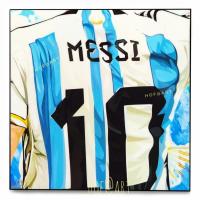 ราคา Lionel Messi เสื้อเบอร์ 10 ลีโอเนล เมสซี่ ​อาร์เจนติน่า แชมป์​ฟุตบอล​โลก​ world cup รูปภาพ​ติด​ผนัง​ pop art ฟุตบอล​ (23248658881)