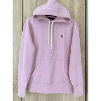 ราคา สวยมาก เสื้อ Polo Ralph Lauren RL Fleece Hoodie Sweatshirt สีชมพู ปักม้ากรม Sz.XS ของแท้มือสอง (42012187803)