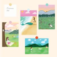 ราคา โปสการ์ดลายเจ้าหญิงน้อย Princess Postcard (6994933874)