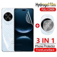 ราคา สําหรับ Nova14 5G 3 ใน 1 Hydrogel สําหรับ Huawei Nova 14 Pro Ultra 14Pro 14i Nova14 pro Nova14Pro Nova14Ultra Nova14i 2025 ด้านหน้าด้านหลังนุ่มป้องกันหน้าจอกล้องกลับเลนส์ป้องกันฟิล์ม (52853314655)