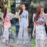 ราคา จั้มขายาว งานปักป้ายNatnicha งานสวยมากก มือ1ป้ายห้อย (743721988)