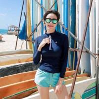 ราคา ชุดว่ายน้ำแขนยาว ชุดว่ายน้ำกางเกงขาสั้น ชุดว่ายน้ำสีฟ้า ชุดว่ายน้ำสีน้ำเงิน ชุดว่ายน้ำสีกรม ชุดว่ายน้ำกางเกง กันUV (13075313)