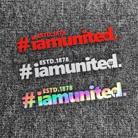 ราคา สติ๊กเกอร์ติดรถยนต์ Manchester United Iamunited สติ๊กเกอร์สะท้อนแสงสําหรับกระจกหน้าต่างกันชน Trunk รถจักรยานยนต์หมวกกันน็อคแล็ปท็อป (23656712392)
