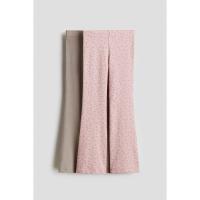ราคา H&M(เอชแอนด์เอ็ม) ชุดกางเกงเลกกิ้งจอร์ซี่แบบแฟลร์ 2 ชิ้น Girls 2-pack flared jersey leggings 1291272_3 (40423142013)
