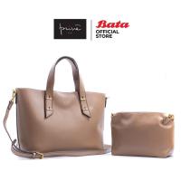 ราคา Bata บาจา ยี่ห้อ Prive กระเป๋าสะพายไหล่ กระเป๋าทำงานผู้หญิง Shoulder Bag สำหรับผู้หญิง รุ่น Sharon สีเบจ 9078013 (15482238676)