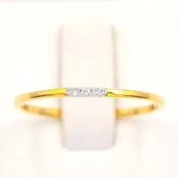 ราคา แหวนแถว3เม็ด แหวนเพชร แหวนทองเพชรแท้ ทองแท้ 37.5% (9K) ME954 (22882066731)