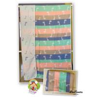 ราคา ผ้าห่มสาลู ทอหนา 6ชั้น ขนาด 4x5ฟุต (120x150cm) (1686943521)