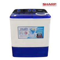 ราคา SHARP เครื่องซักผ้าถังคู่ฝาบน (12 กก.) รุ่น ES-TW120BL (1494341571)