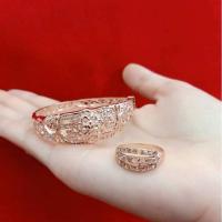 ราคา #เซตกำไลข้อมือนาคและแหวนนาคเพชรซีกไม่ลอก (8865620558)