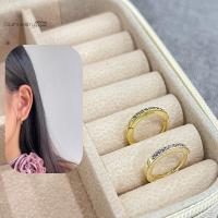 ราคา เงินแท้ Glamwelry ต่างหู ต่างหูห่วง ต่างหูเงินแท้ ต่างหูห่วงทองฝังเพชร (28124736198)