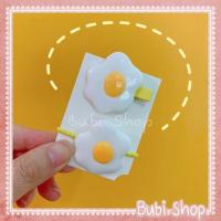 ราคา กิ๊บไข่ดาว ยางไข่ดาว 2 ชิ้น กิ๊บติดผม ยางรัดผม น่ารัก มินิมอล (14943057486)