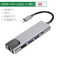ราคา USB C to HDMI Adapter 4K Type-C to HDMI /LAN/ USB 3.0 Port + USB C Female Port Converter (19639777641)