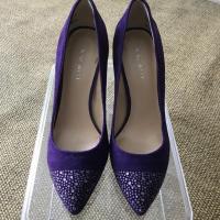 ราคา รองเท้า Nine West หนังกลับสีม่วง เบอร์ 7 (EUR38) เลอค่าอมตะ (4136320404)