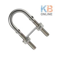ราคา U bolt สแตนเลส 316 เกลียวโค้งงอเป็นรูปตัว U ขนาด กว้าง 50มิล x สูง 110มิล U bolt Stainless 316 size Width 50 mm Hight 1 (5203143878)