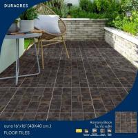 ราคา กระเบื้องปูพื้น ดูราเกรส 16 x 16 นิ้ว โรมาโน่ แบล็ค ผิวด้าน/หยาบ (42362755560)