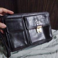 ราคา กระเป๋าคลัทช์กระเป๋าสตางค์หนังแท้ทรงกล่องแบรนด์ญี่ปุ่นสําหรับผู้ชายและผู้หญิงหลายช่องสะดวกขนาด16x23 (44118546053)