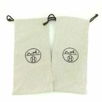 ราคา ถุงผ้ากันฝุ่น สำหรับใส่รองเท้า Hermes สีน้ำตาลใบเล็ก รับเคลือบถุงกระดาษ (41953449630)