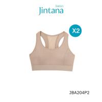 ราคา [1 แถม 1]Jintana สปอร์ตบรา ไม่มีโครง รุ่น Active รหัส JBA204P2 ใส่สบาย กระชับ ระบายอากาศดี (40106359957)