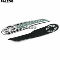 ราคา Classic Silver Dragstar Gas Tank Badge Emblem Drag Star Decals Stickers for Yamaha Vstar XVS XV 400 (51453968319)