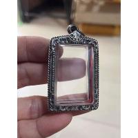 ราคา ตลับเงินเก่าใส่พระสมเด็จขนาดตลับ2.7x4.1cm (19538143709)