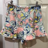 ราคา กระโปรงกางเกงสั้นลายดอก เอวสูง (5710953856)