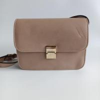 ราคา กระเป๋ามือสอง ทรงครอส สีชมพูกะปิ (19939568671)