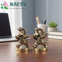 ราคา NAESV ทองเหลืองม้าตุ๊กตา, ราศีจีนแบบดั้งเดิมม้ารูปปั้น, การ์ตูนตลกตกแต่ง Pony เครื่องประดับห้องนั่งเล่น (51604190283)