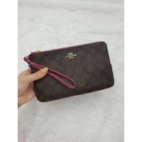 ราคา COACH คล้องมือ 2 ซิป L F16109 DOUBLE ZIP WALLET (5016587724)