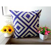 ราคา ปลอกหมอนอิง ปลอกหมอน Sarung Bantal โซฟาสแควร์ 45 x 45 ซม. สีม่วงเรขาคณิต (52101144233)