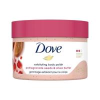 ราคา Dove Scrub Pomegranate & Shea Butter For Silky, Soft Skin Body Scrub Exfoliates and Provides Lasting Nourishment 10.5 oz (44227607015)