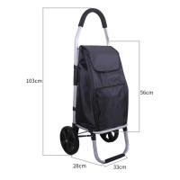 ราคา ผู้ผลิตที่กําหนดเองอลูมิเนียมอัลลอยด์รถเข็นช้อปปิ้งซูเปอร์มาร์เก็ตร้านขายของชําช้อปปิ้งรถเข็นรถเข็นพับบันไดสองส้น (45651981511)