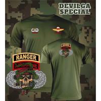 ราคา เสื้อยืด รบพิเศษหมวกแดง ทหารพลร่ม RANGER AIRBORNE ผ้าไมโคร100% เกรดพรีเมียม ระบายอากาศดี ลำลอง ซับใน (54604323568)