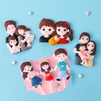 ราคา ครอบครัวเค้กตกแต่งยางนุ่มเครื่องปั้นดินเผานุ่มพ่อแม่และลูกเค้กตกแต่งปลั๊กอินอบ (43360424078)