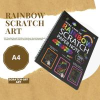 ราคา [ส่งจากไทย]สมุดขูดสีรุ้ง 1 เล่ม สมุดวาดเขียนสีรุ้ง ขนาด A4 กระดาษขูดสีรุ้ง สมุดวาดภาพสีรุ้ง สมุดกระดาษดำสีรุ้งแบบขูด (21900256517)