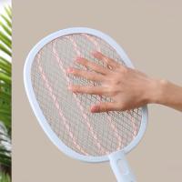 ราคา ไม้ตียุงไฟฟ้า ไม้ช็อตยุง9นิ้วพร้อมไฟฉายช็อตยุงและแมลงวันได้คละสีชาร์จไฟบ้านตาข่าย3เครื่องดักยุงเครื่องไล่ยุง (29102008764)