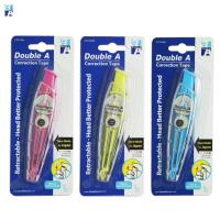 ราคา เทปลบคำผิด Correction tape Double A เทปลบ ทรงปากกา จับถนัดมือ ลบลื่น ปิดทับสนิท ขนาด 5mm. x 6m. จำนวน 1ชิ้น พร้อมส่ง (18049631980)