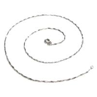 ราคา TANITTgems สร้อยคอทองคำขาวแบบเรียบ NL41171#1247 (453219297)