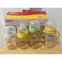 ราคา Pigeon ชุดขวดนม 4ขวด คอกว้าง สีชา PPSU สุดคุ้ม มือสอง (43612258027)