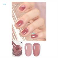 ราคา 6 ชิ้น/กล่อง Ice Translude Nude Gel Nail Polish ใหม่ Jade Jelly (56951416128)