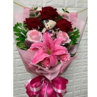 ราคา ช่อดอกไม้ แสดงความยินดีโอกาสต่างๆ เลื่อนขั้น รับตำแหน่งใหม่ ให้กำลังใจ วาเลนไทน์ รับปริญญา เรียบ หรู ดูดี สวยมาก คุ้มค่า (1902208246)