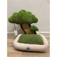 ราคา มือสอง ที่นอนแมว zeze รุ่น Relax Plant Bed ที่นอนต้นไม้ พร้อมแผ่นลับเล็บด้านหลัง (25392705621)