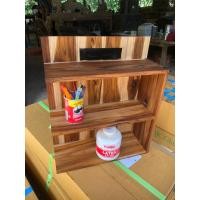 ราคา ชุดวางของไม้สักทองเก๋ๆทำสีเคลือบลายไม้ผลิตจากไม้สักทอง (43272655013)