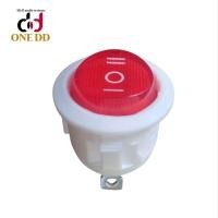 ราคา สวิตช์กลม 20มม. 3ขา 3ทาง 6A 250V/AC สวิทช์ สวิตซ์ Switch ON-OFF-ON สีขาว-แดง (28480878412)