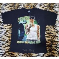ราคา เสื้อ วง ลาย Justin Bieber OVERPRINT สไตล์ วินเทจ Vintage ทัวร์ งานใหม่ทำเก่า ได้ฟิวเสื้อยุคเก่า ไร้ตะเข็บข้าง UNISEX (25517471851)