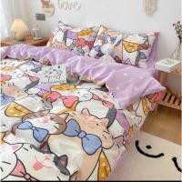 ราคา ชุดผ้าปูที่นอน 6 ฟุต5ฟุต3,5ฟุต 5 ชิ้น พร้อมผ้านวมหนา 6 ฟุตพร้อมส่ง (4770776189)