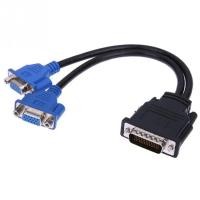ราคา DVI - to - Vga Y Splitter DMS-59 ขาคู่ 15 Pin VGA Cable (24271579761)